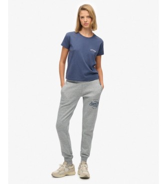 Superdry Pantalón Jogger Premium Script Entry gris