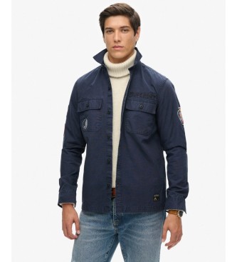 Superdry Delta overhemd marineblauw