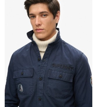 Superdry Delta overhemd marineblauw