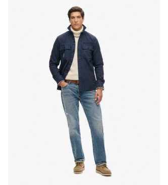 Superdry Delta overhemd marineblauw