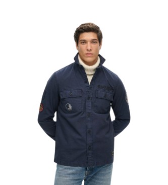 Superdry Delta overhemd marineblauw