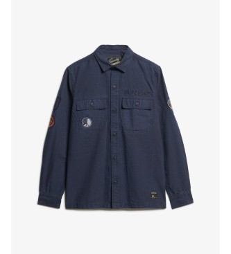 Superdry Delta overhemd marineblauw
