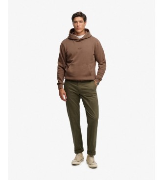 Superdry Sudadera con capucha Micro Logo marrón