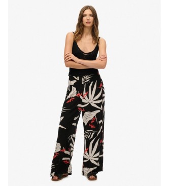 Superdry Pantalón Beach negro