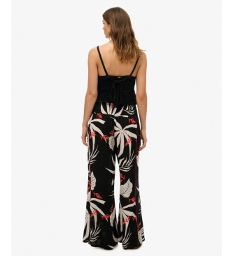 Superdry Pantalón Beach negro