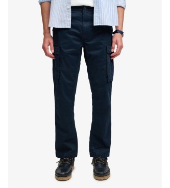 Superdry Pantalon cargo Slim Taper marine