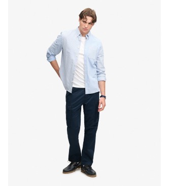 Superdry Pantalon cargo Slim Taper marine