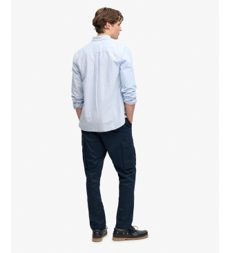 Superdry Pantalon cargo Slim Taper marine