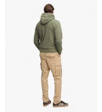 Superdry Pantalón cargo Slim Taper beige