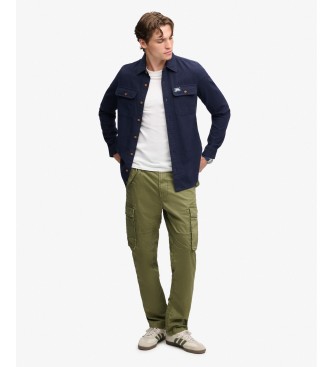 Superdry Pantalón cargo Slim Taper verde