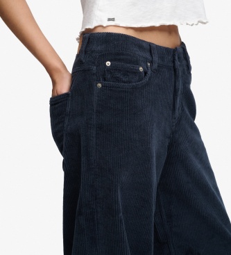 Superdry Pantalone Mid Baggy Jumbo blu navy