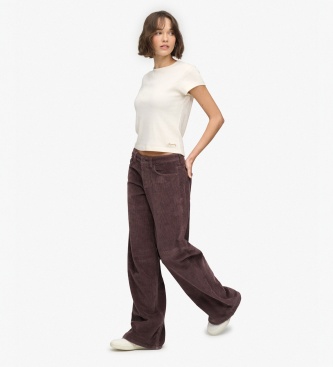 Superdry Pantalone Mid Baggy Jumbo marrone