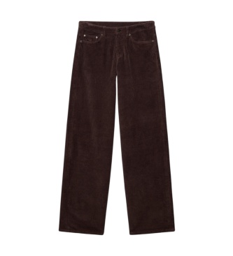 Superdry Pantalone Mid Baggy Jumbo marrone