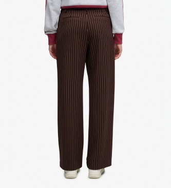 Superdry Braune Nadelstreifenhose