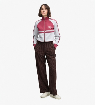 Superdry Braune Nadelstreifenhose