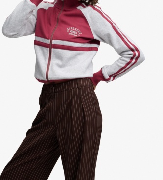Superdry Braune Nadelstreifenhose