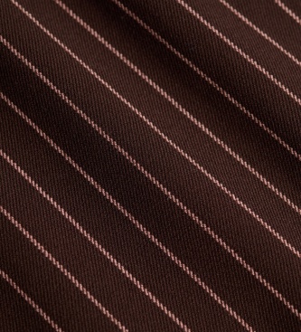 Superdry Braune Nadelstreifenhose