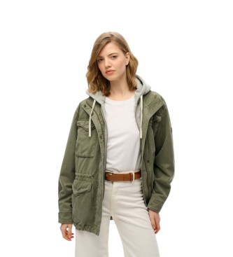 Superdry Parka Hooded Military verde
