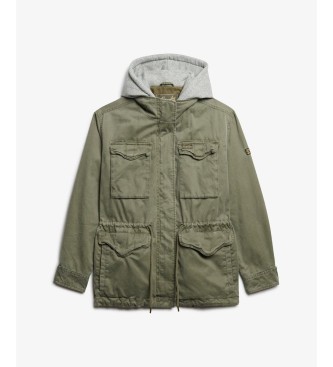 Superdry Parka Hooded Military verde