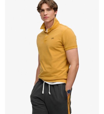 Superdry Polo Classic Piqué geel