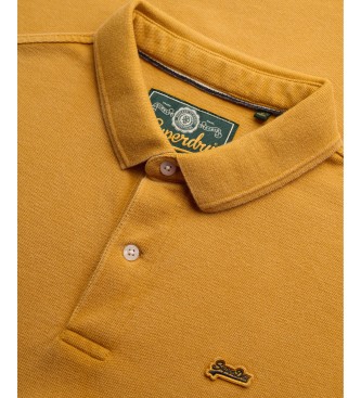 Superdry Polo Classic Piqué geel