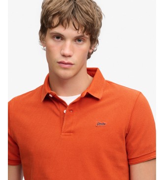 Superdry Polo Classic Pique oranje