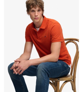 Superdry Polo Classic Pique oranje