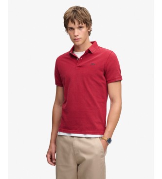 Superdry Polo Classic Pique rood