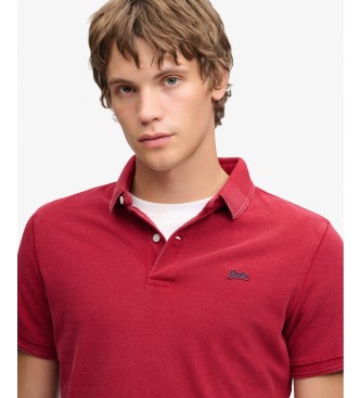 Superdry Polo Classic Pique rood
