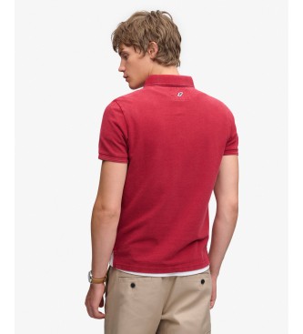 Superdry Polo Classic Pique rood