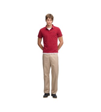 Superdry Polo Classic Pique rood