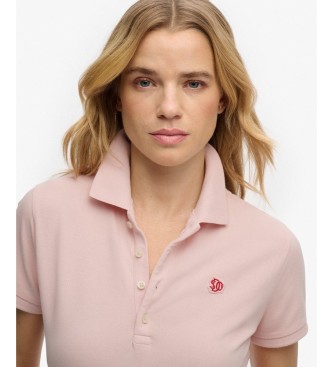Superdry Polo Heritage Slim Fit lyserød