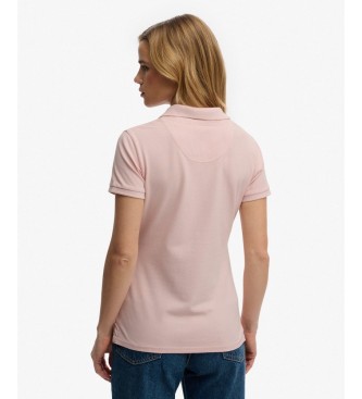 Superdry Polo Heritage Slim Fit lyserød