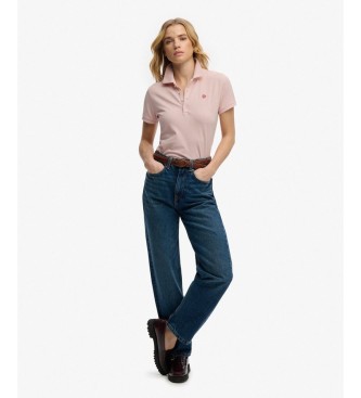 Superdry Polo Heritage Slim Fit lyserød