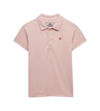Superdry Polo Heritage Slim Fit lyserød