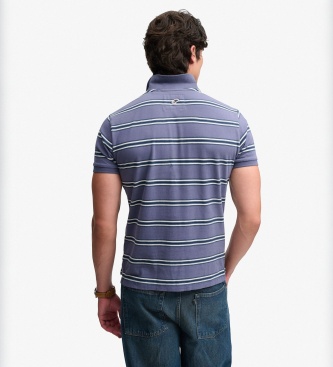 Superdry Polo Vintage Stripe bleu