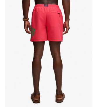Superdry Maillot de bain Printed Logo 16 rose