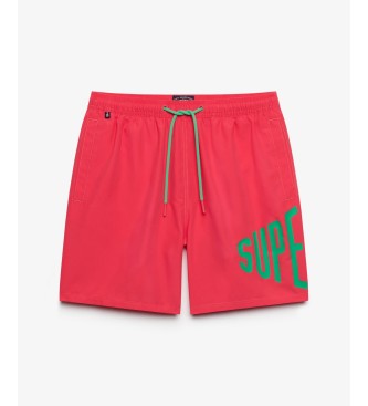 Superdry Maillot de bain Printed Logo 16 rose