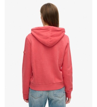 Superdry Red Puff Print VL Graphic hoodie