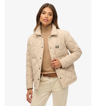 Superdry Beige gesteppte Chore-Liner-Jacke