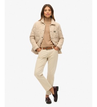Superdry Beige gesteppte Chore-Liner-Jacke