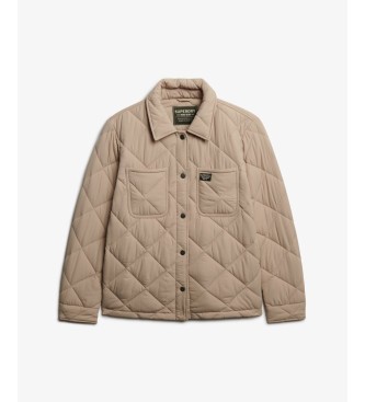 Superdry Beige gesteppte Chore-Liner-Jacke