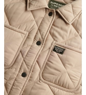 Superdry Beige gesteppte Chore-Liner-Jacke