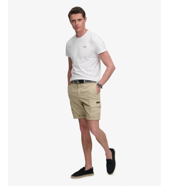 Superdry Beige Ripstop Light cargo shorts