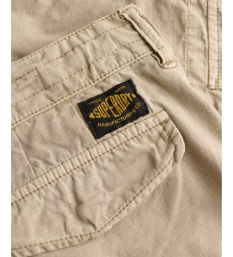 Superdry Beige Ripstop Light cargo shorts