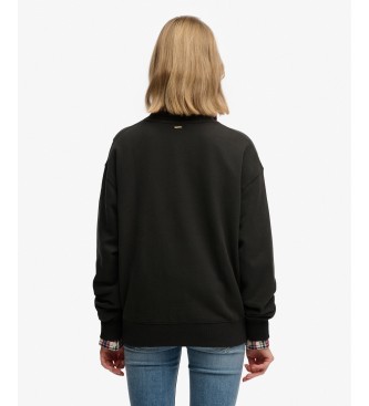 Superdry Black Script Brand Sweatshirt