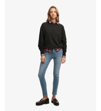 Superdry Black Script Brand Sweatshirt