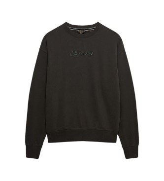 Superdry Black Script Brand Sweatshirt