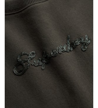 Superdry Black Script Brand Sweatshirt