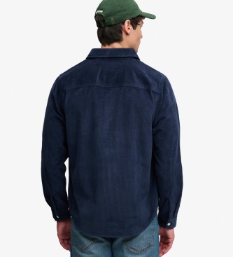 Superdry Overshirt van marineblauw ribfluweel